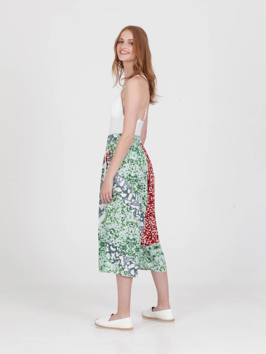 TERRAZZO wide leg culotte