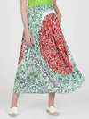 TERRAZZO midi skirt with extra band on waist back
