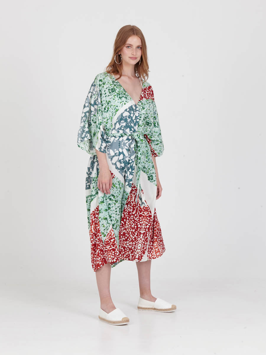 TERRAZZO loose shirt dress