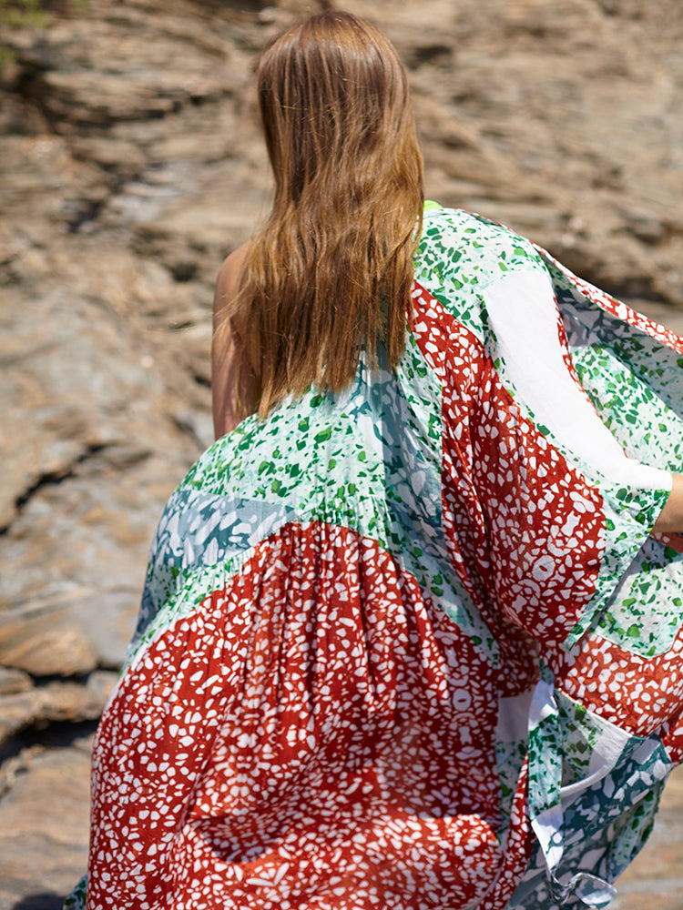 TERRAZZO loose shirt dress