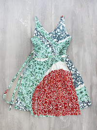 TERRAZZO midi wrap dress