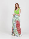 TERRAZZO frilled D-shaped pareo