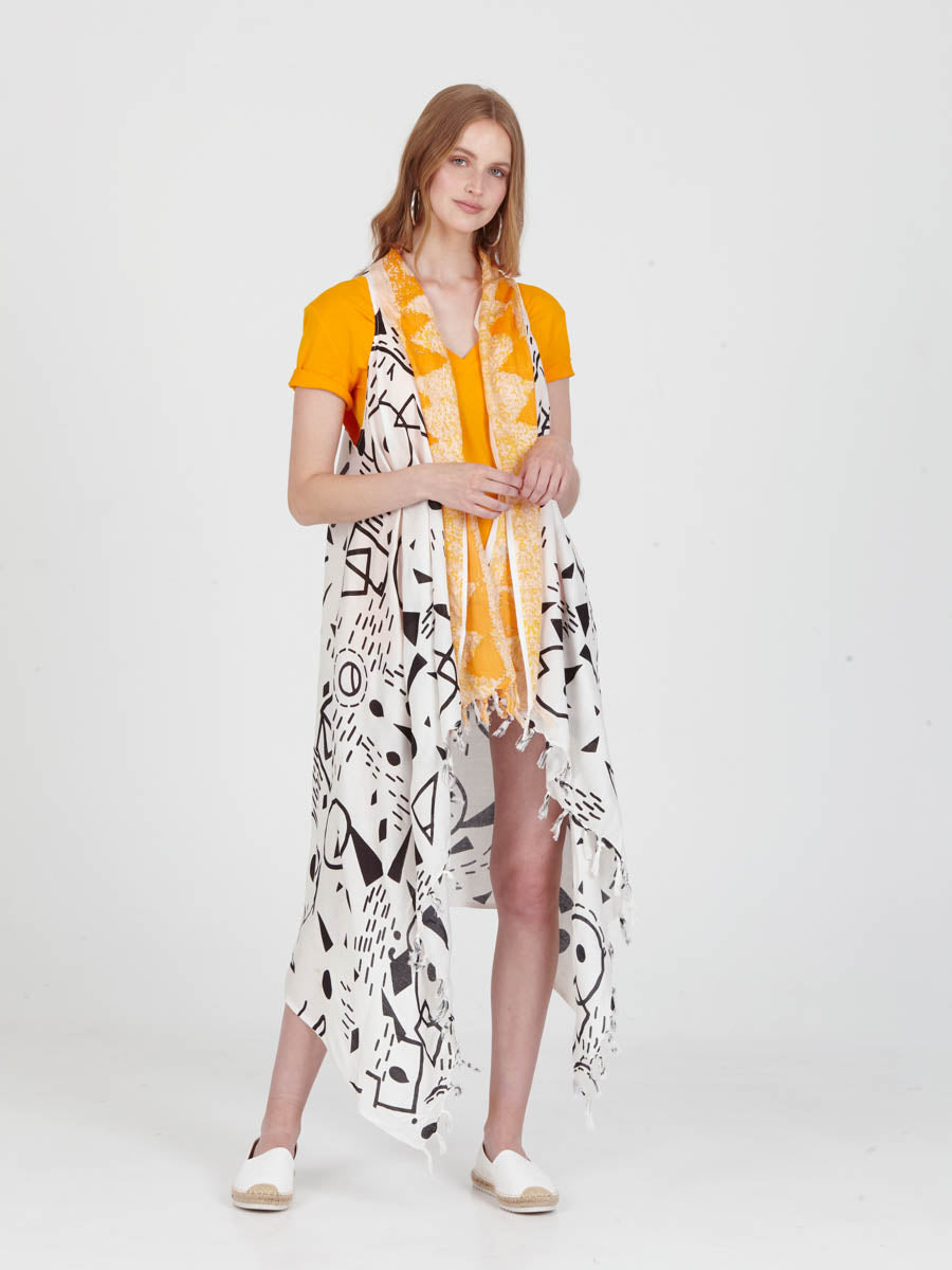 DOODLES pareo vest