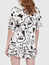 DOODLES cropped shirt