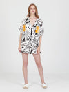 DOODLES cropped shirt