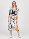 DOODLES tie front top