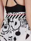 DOODLES midi skirt with extra band on waist back