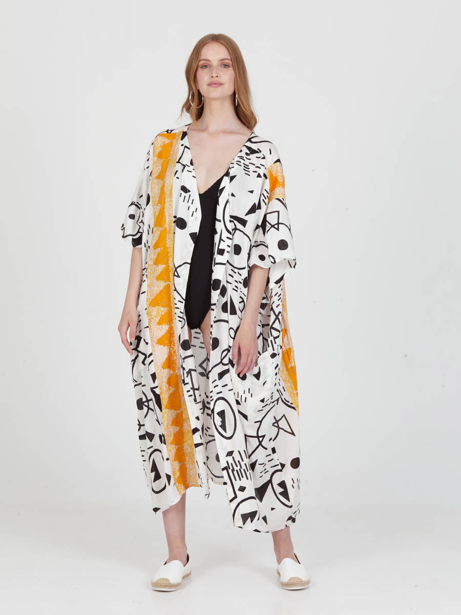 DOODLES loose shirt dress
