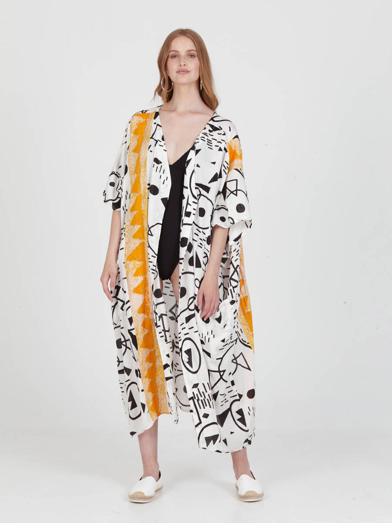 DOODLES loose shirt dress