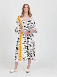 DOODLES loose shirt dress