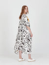 DOODLES loose shirt dress