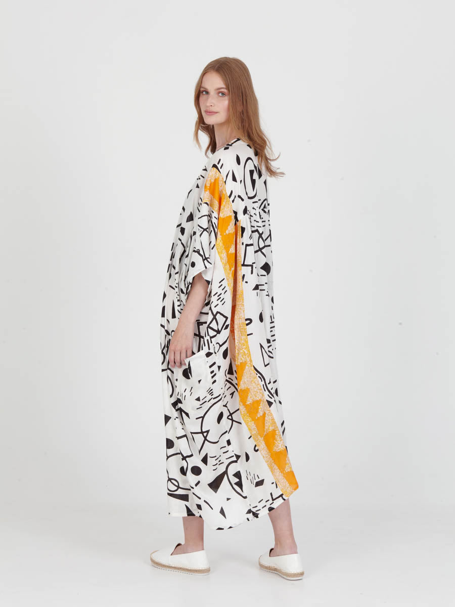 DOODLES loose shirt dress