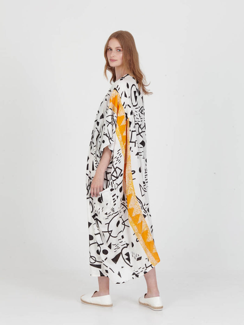 DOODLES loose shirt dress