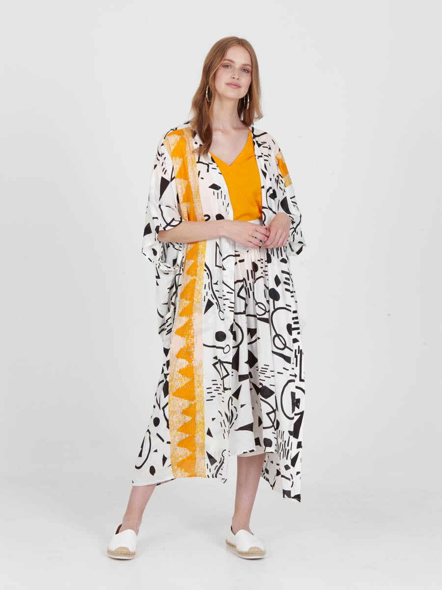 DOODLES loose shirt dress
