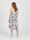 DOODLES midi wrap dress
