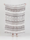 FRINGES WHITE pareo sarong