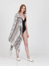 FRINGES WHITE pareo sarong