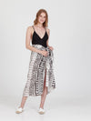 FRINGES WHITE pareo sarong