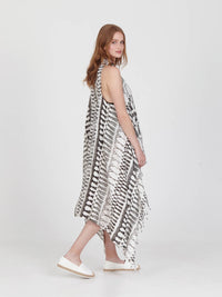 FRINGES WHITE pareo vest