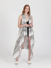 FRINGES WHITE pareo vest