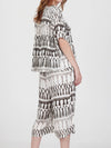 FRINGES WHITE cropped shirt