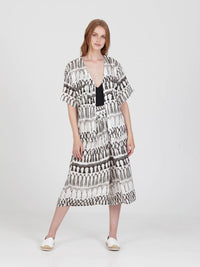 FRINGES WHITE cropped shirt