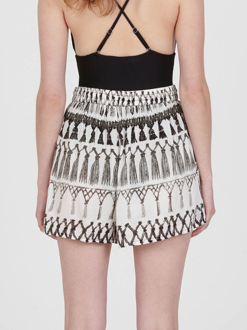 FRINGES WHITE shorts