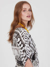 FRINGES WHITE tie front top