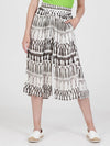 FRINGES WHITE wide leg culotte