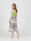 FRINGES WHITE wide leg culotte