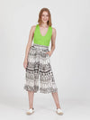 FRINGES WHITE wide leg culotte