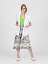FRINGES WHITE wide leg culotte