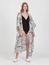 FRINGES WHITE loose shirt dress