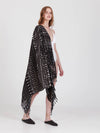 FRINGES BLACK pareo sarong