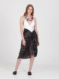 FRINGES BLACK pareo sarong