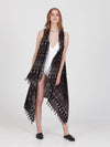 FRINGES BLACK pareo vest