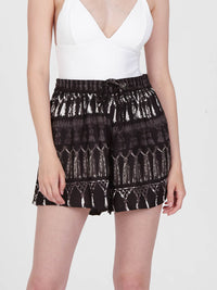 FRINGES BLACK shorts