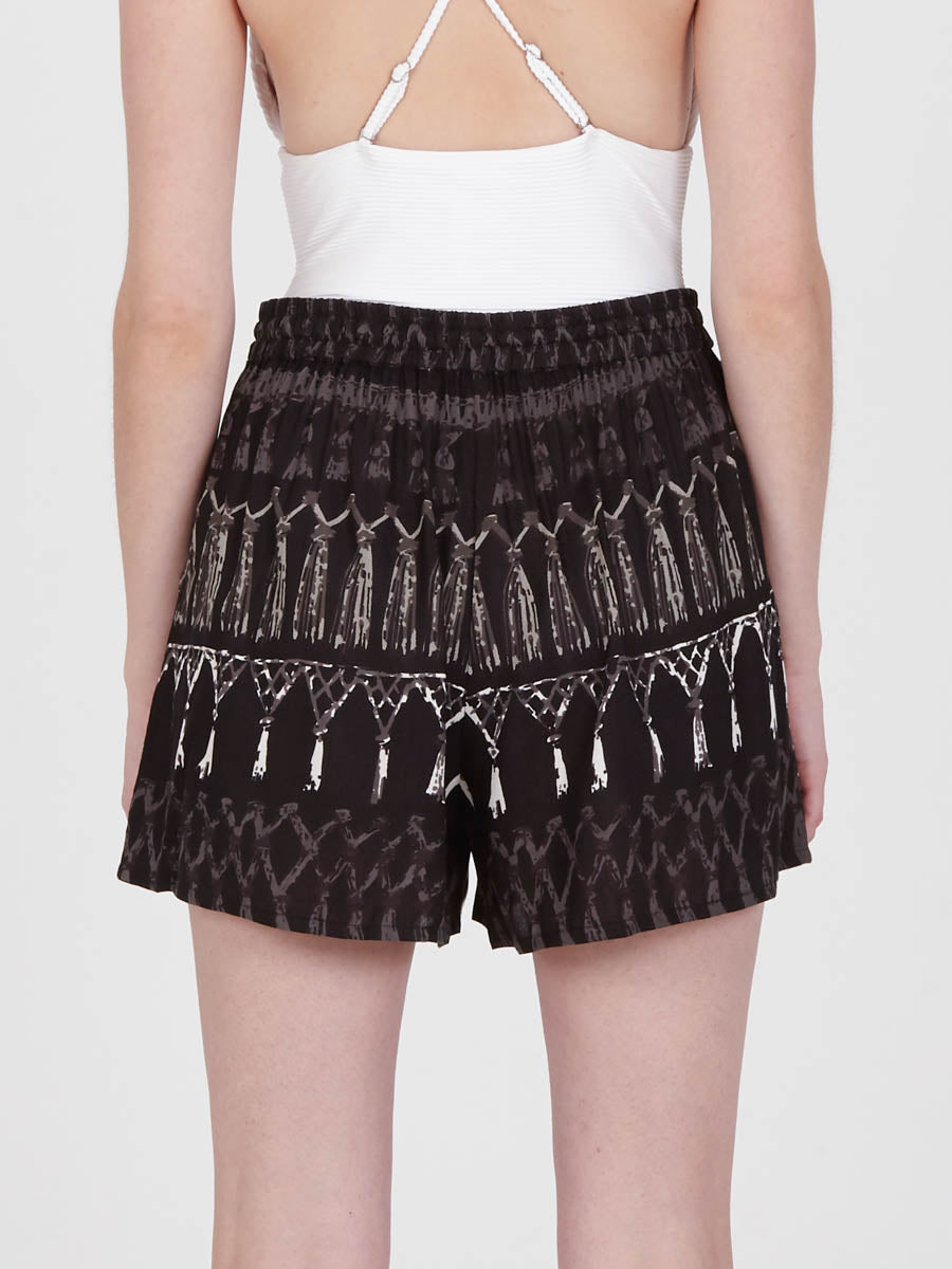 FRINGES BLACK shorts
