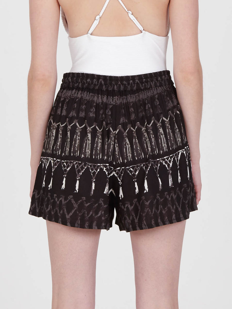 FRINGES BLACK shorts