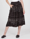 FRINGES BLACK wide leg culotte