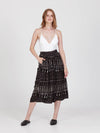 FRINGES BLACK wide leg culotte