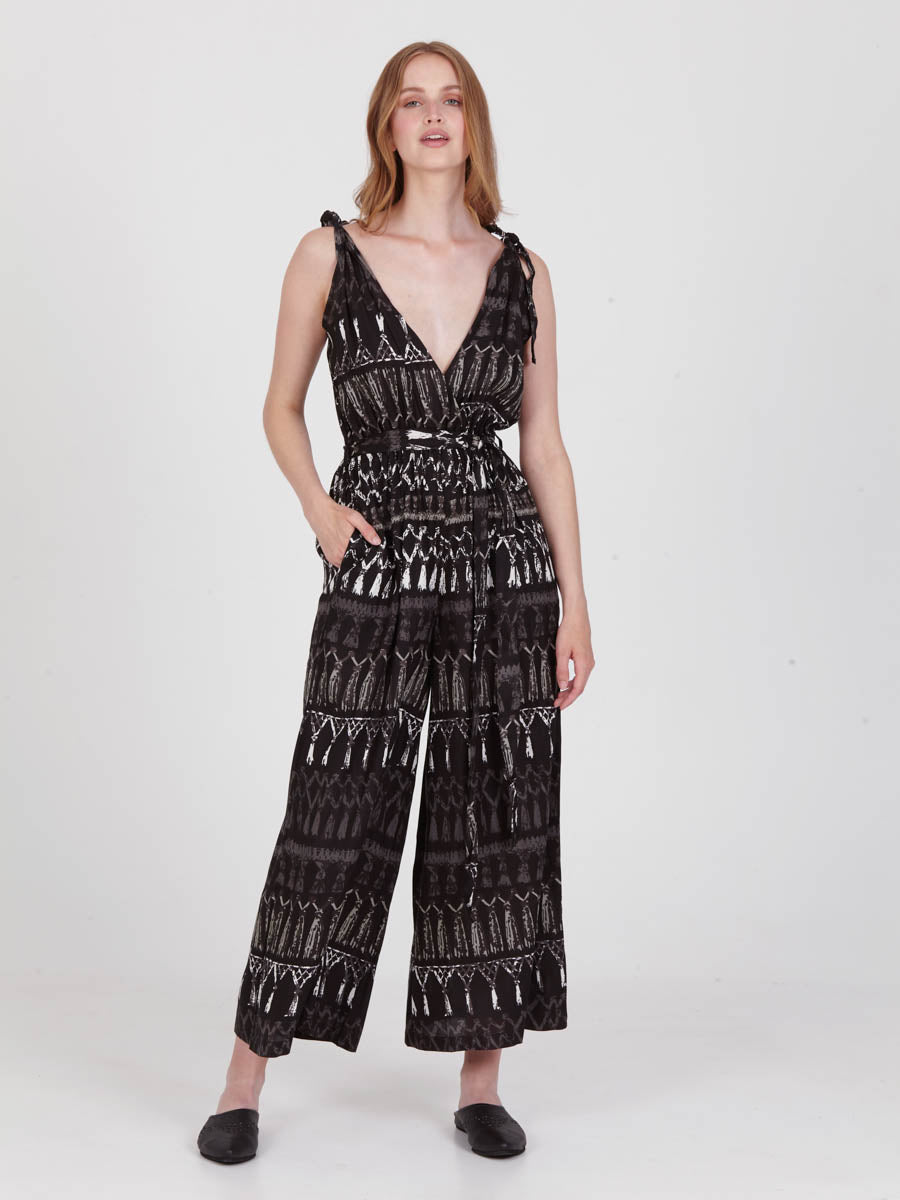 FRINGES BLACK jumpsuit