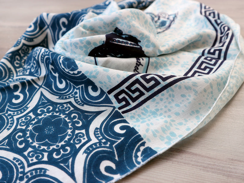 PORCELAIN BLUES foulard