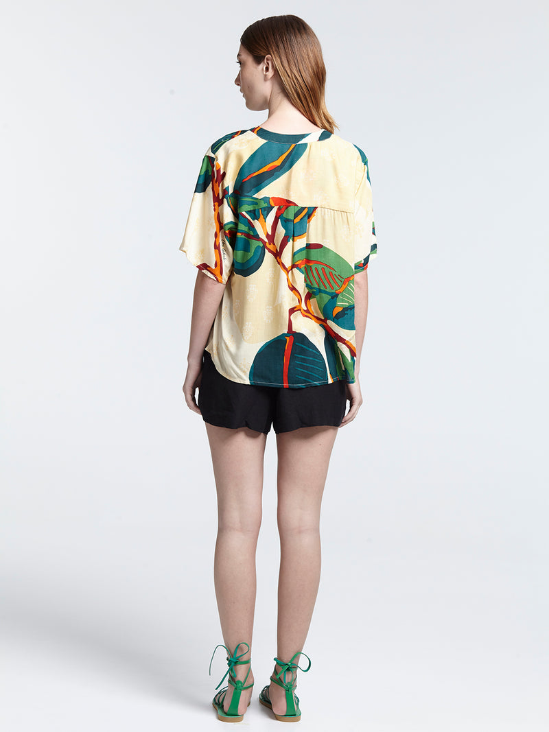 FICUS cropped shirt