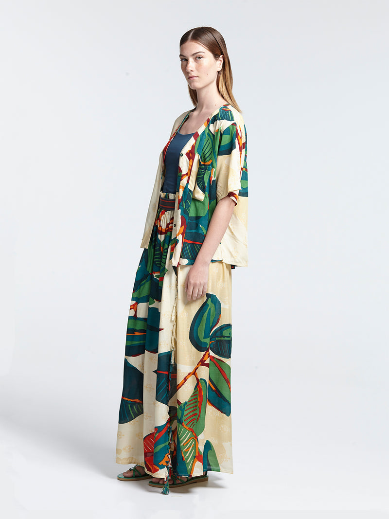 FICUS cropped shirt