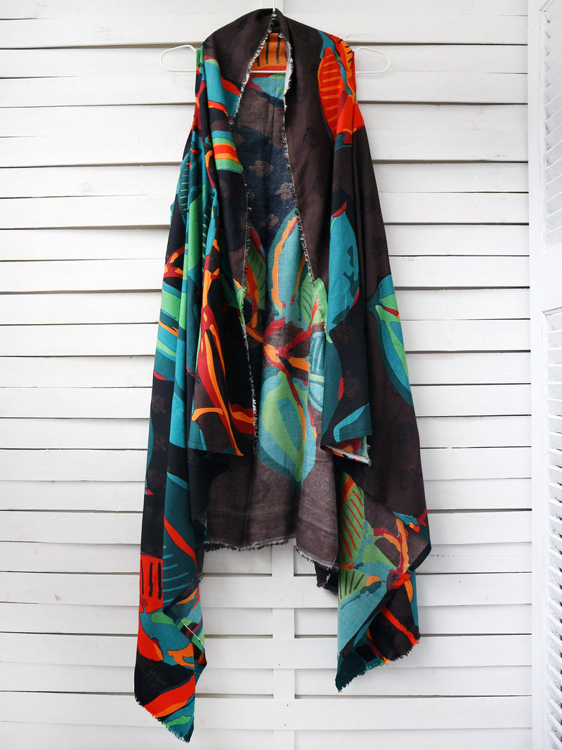 FICUS BLACK pareo vest