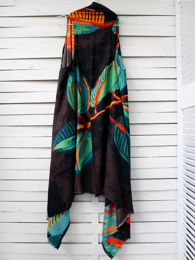 FICUS BLACK pareo vest