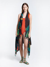 FICUS BLACK pareo vest