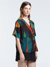 FICUS BLACK cropped shirt