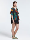 FICUS BLACK cropped shirt
